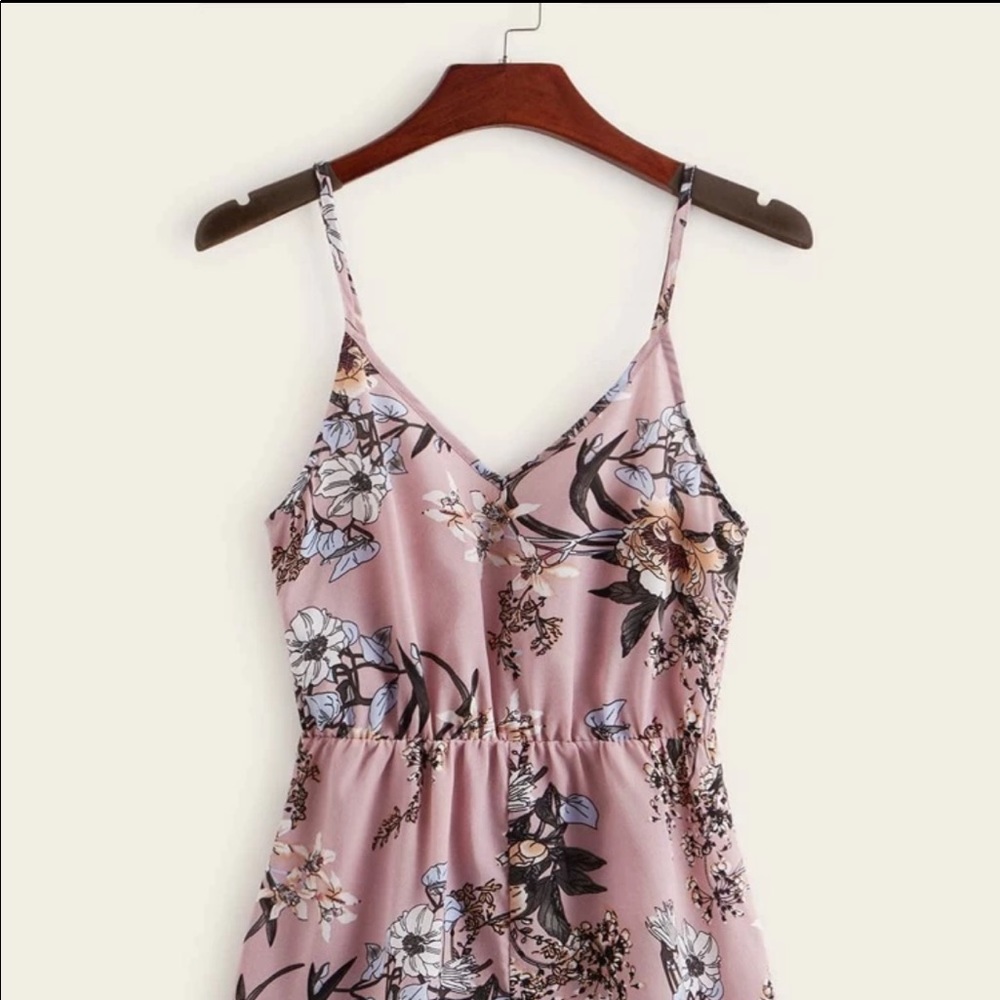 SHEIN: Size XL Beautiful Boho Floral Pink Romper